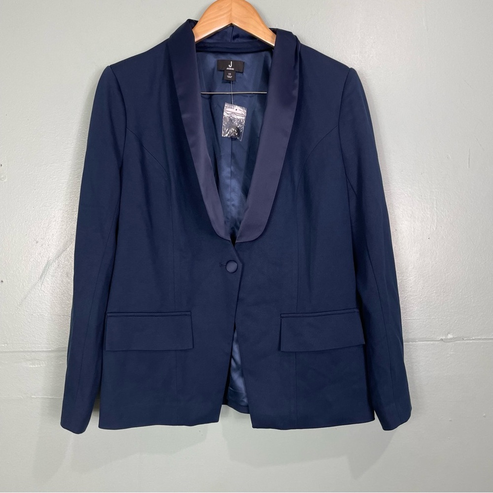 NWOT‎ Jason Wu Tuxedo Jacket Navy Blue Size 10 Style A389314